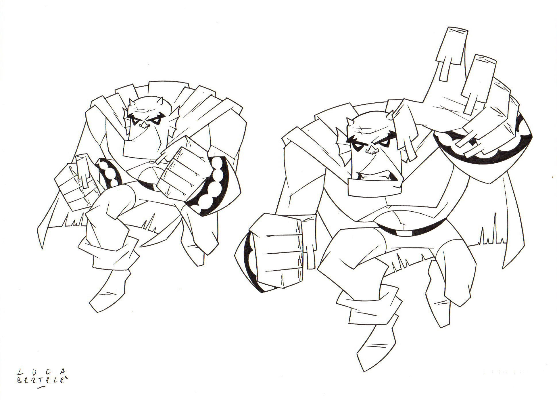 The Demon: Model Sheet #2 - Tavole Originali