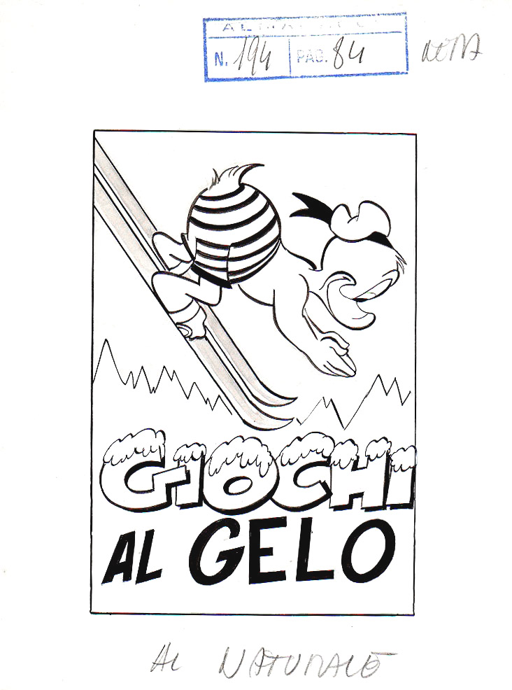 Ali Rota Paperino e i giochi al gelo redazionale per Almanacco Topolino n.194 p ...